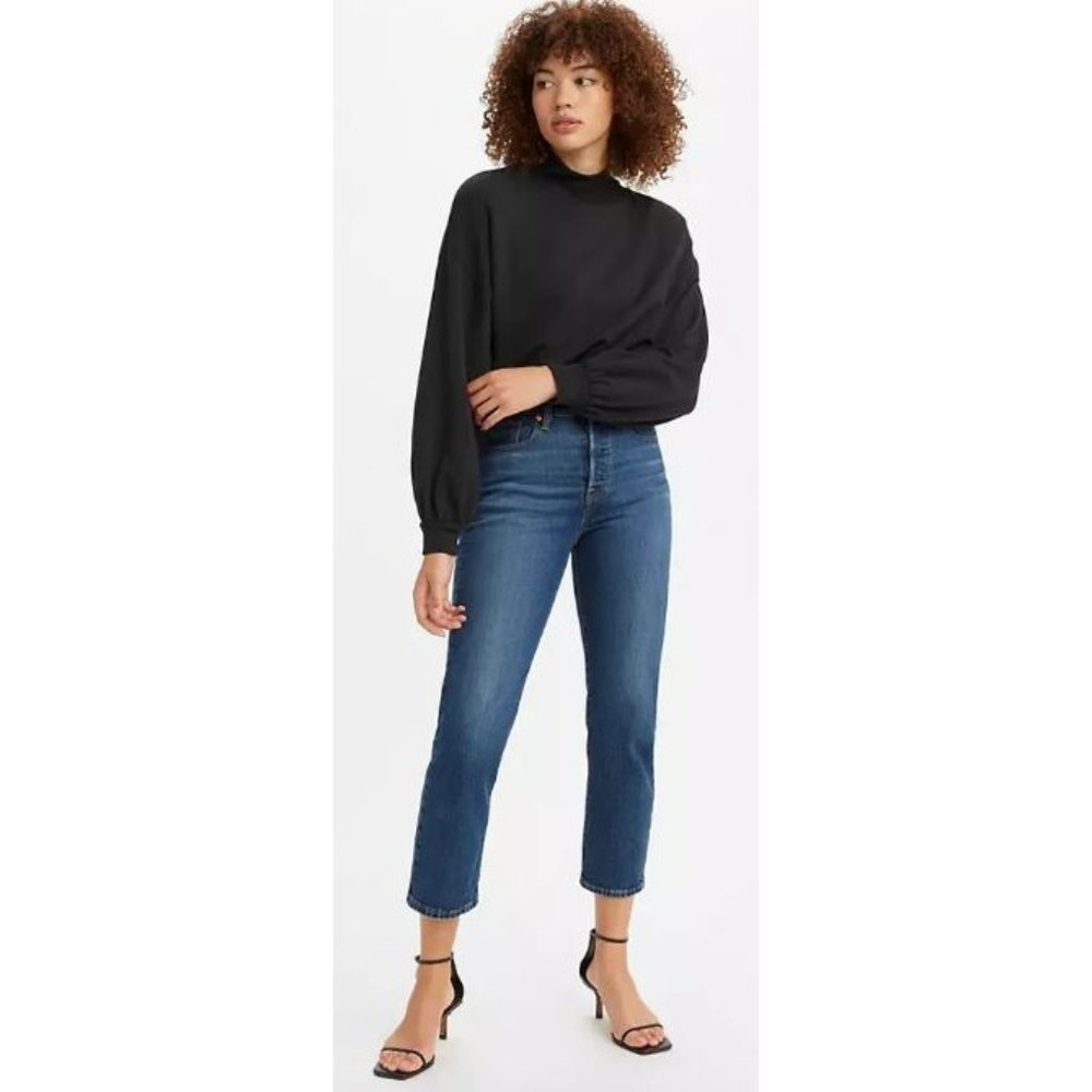 Levi’s Wedgie Straight High Rise Cropped Jeans-sz 26